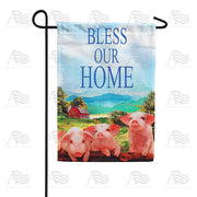 America Forever Bless Our Home - Piglets Garden Flag