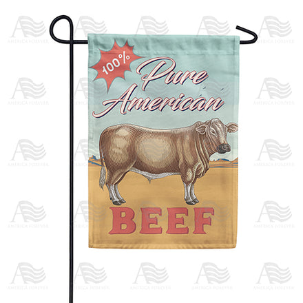 America Forever American Beef Garden Flag