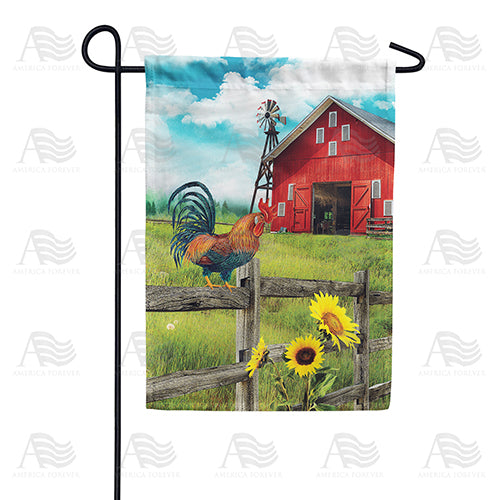 America Forever Morning at the Barn Garden Flag