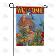 America Forever Welcome Bluebird Birdhouse Garden Flag