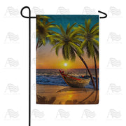 America Forever Tropical Maroon Garden Flag
