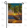 America Forever Tropical Maroon Garden Flag