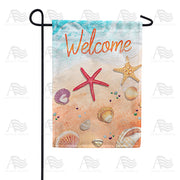 America Forever Sea Shore Treasures Garden Flag