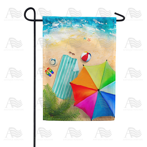 America Forever Drone Flying At Beach Garden Flag