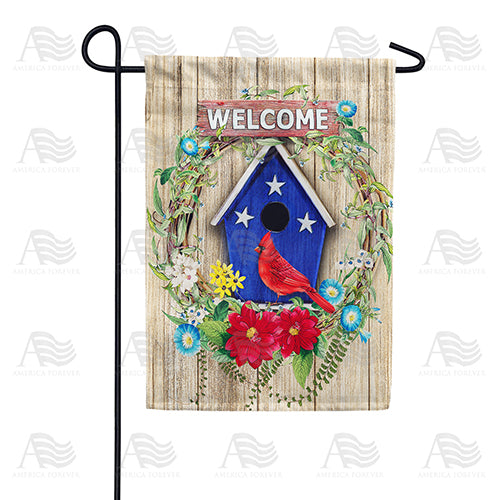 America Forever American Avian Wreath Garden Flag