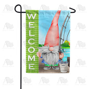 America Forever Be Back Later, Gnome Fishing Garden Flag