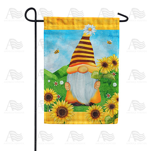 America Forever Beeutiful Sunny Day Gnome Garden Flag