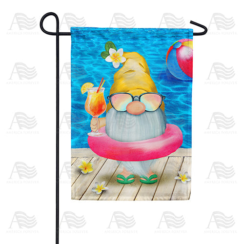 America Forever Poolside Gnome Garden Flag