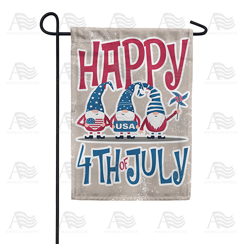 America Forever Independence Day Gnomes Garden Flag