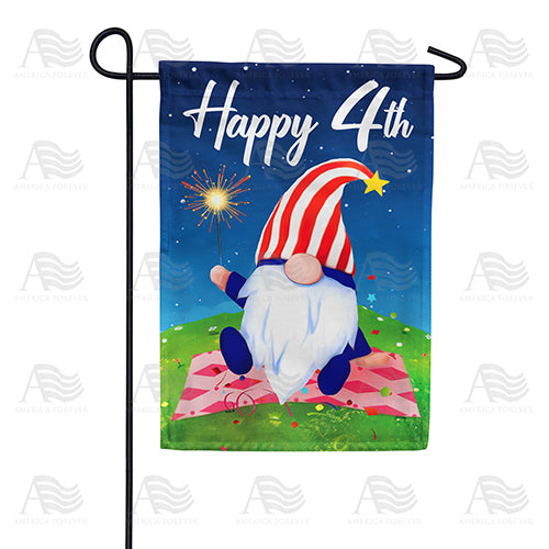 America Forever Sparkling Gnome Garden Flag