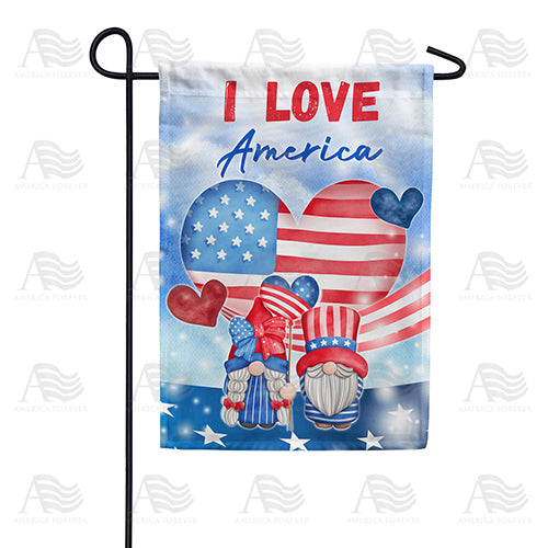 America Forever America Loving Gnomes Garden Flag