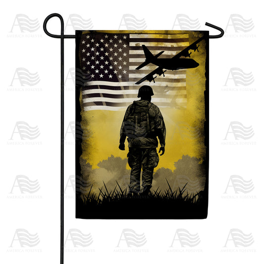 America Forever Lonely Soldier Garden Flag