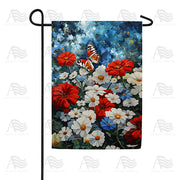 America Forever Patriotic Blooms Garden Flag