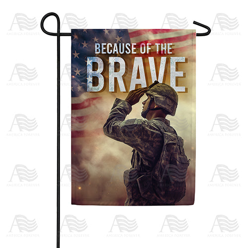 America Forever Salute To The Brave Garden Flag