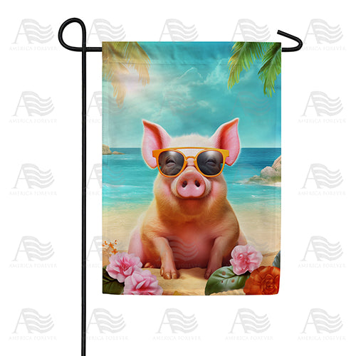 America Forever Living High On The Hog Garden Flag