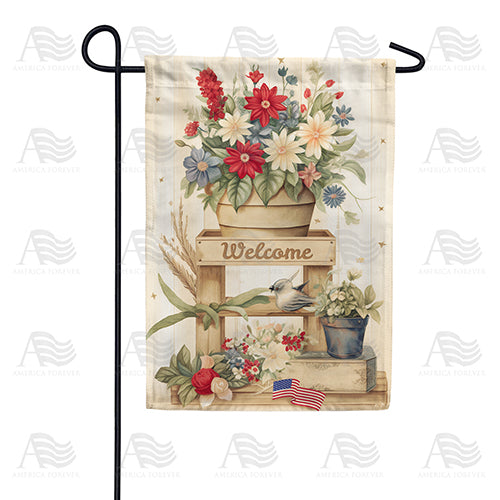 America Forever Patriotic Plant Stand Garden Flag