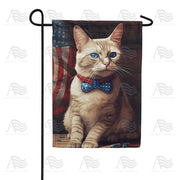 America Forever Patriotic Blue Eyes Garden Flag