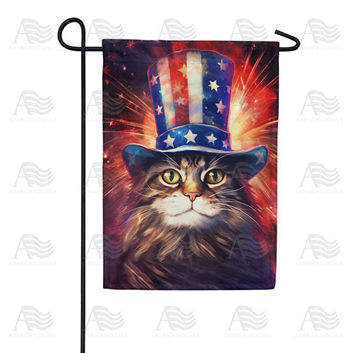 America Forever Uncle Sam Cat Garden Flag