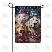 America Forever All American Dogs Garden Flag