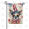 America Forever American Puppy Garden Flag