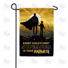 America Forever My Superhero Father Garden Flag
