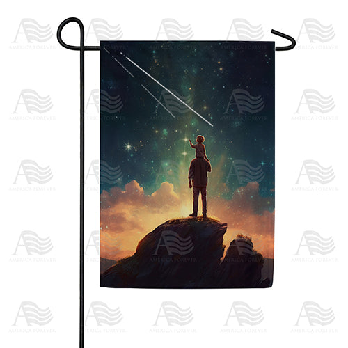 America Forever Reach For The Stars My Child Garden Flag