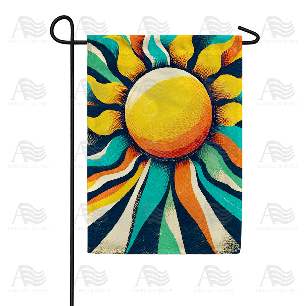 America Forever Summer Sol Radiance Garden Flag