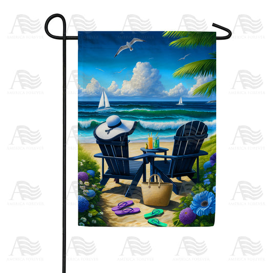 America Forever Seaside Summer Bliss Garden Flag