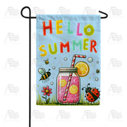 Summer Lemonade Buzz Garden Flag