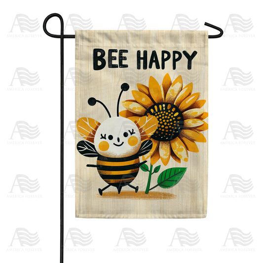 America Forever Sunny Bee Garden Flag