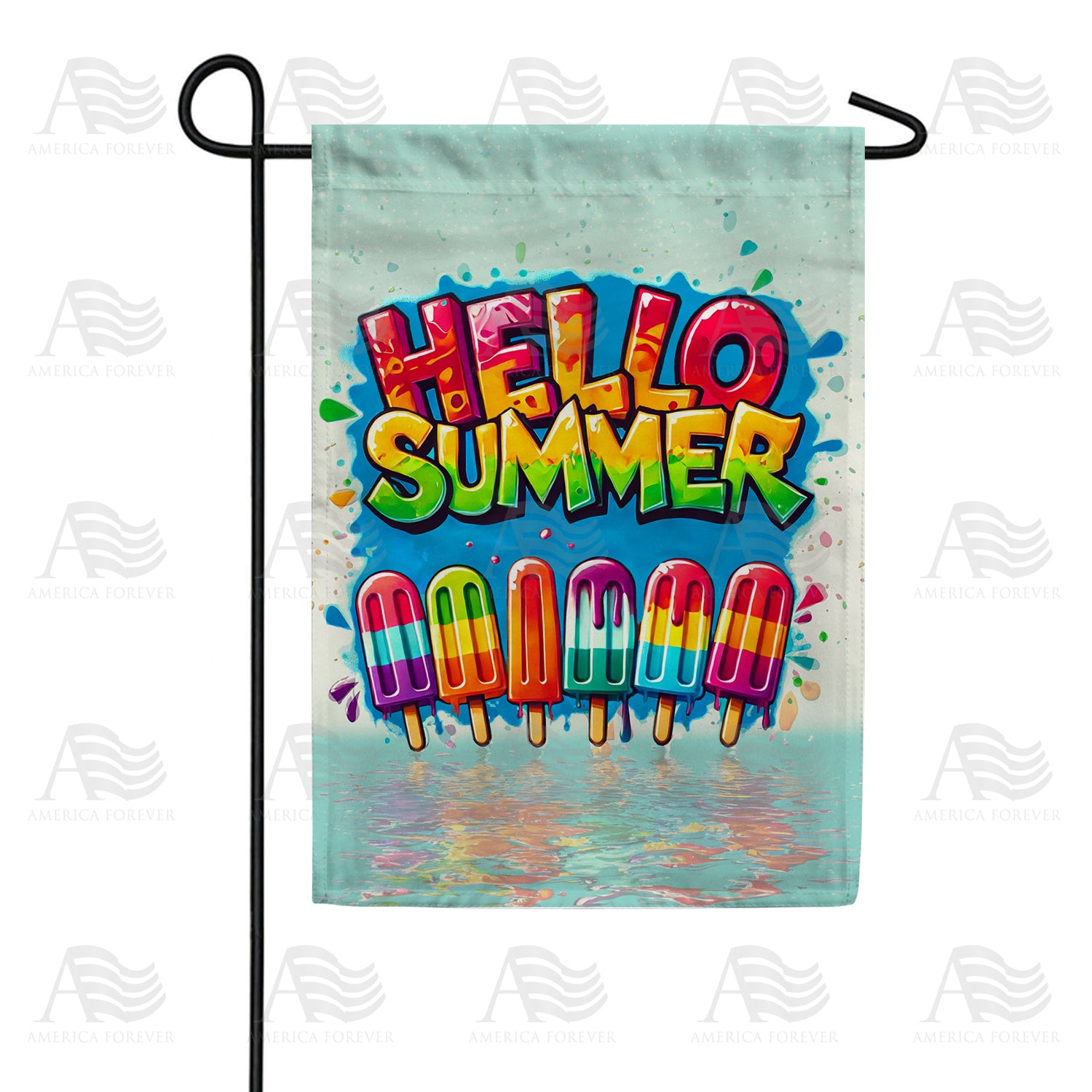 Summer Popsicle Garden Flag
