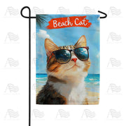 America Forever Beach Cat Tropical Sunglasses Garden Flag