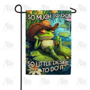 America Forever So Much To Do Frog Humor Garden Flag