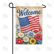 America Forever Welcome American Flag Garden Flag