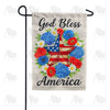 God Bless America Patriotic Star Double Sided Garden Flag