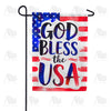 God Bless The USA Patriotic Double Sided Garden Flag