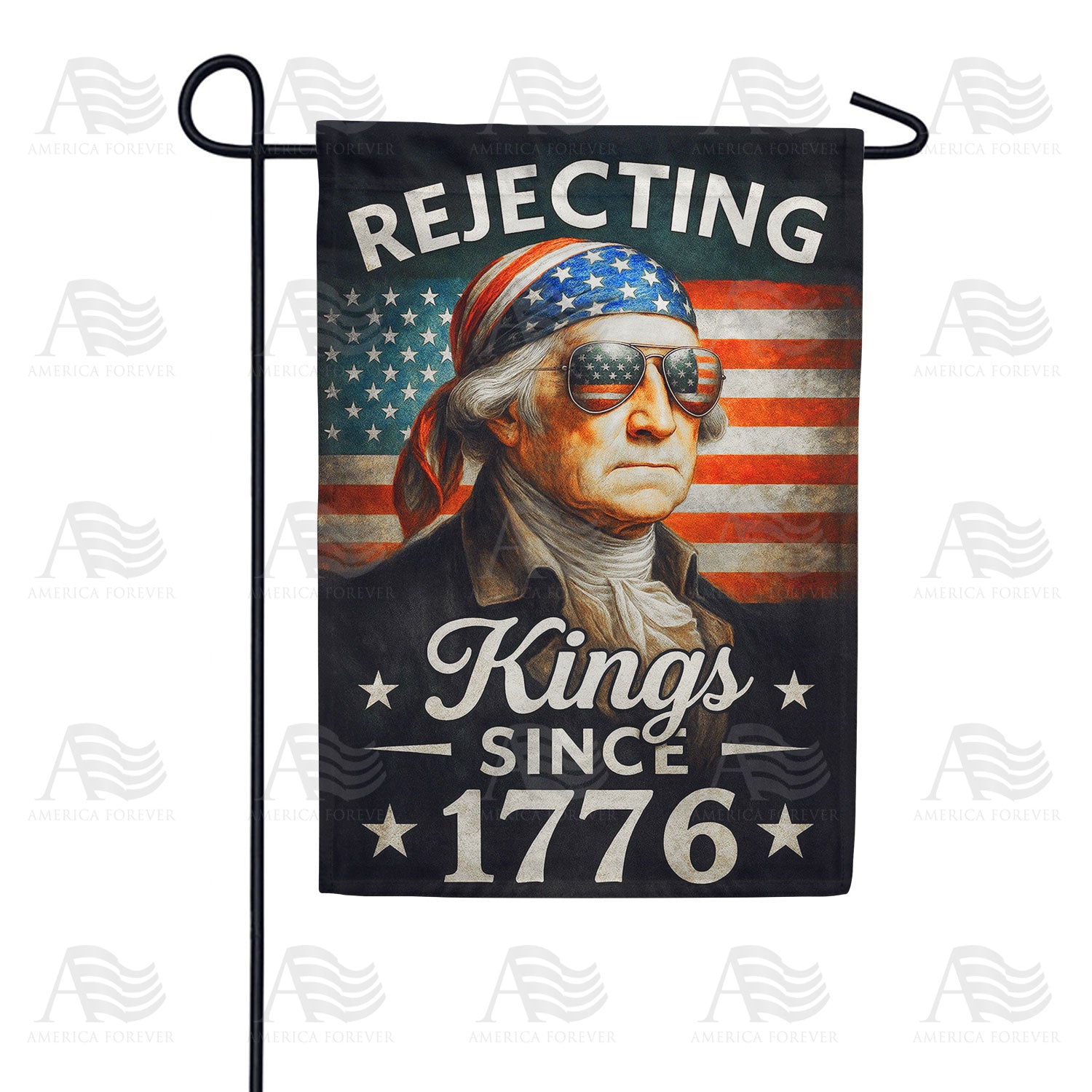 Rejecting Kings Since 1776 Double Sided Garden Flag