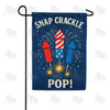 Snap Crackle Pop Fireworks Double Sided Garden Flag