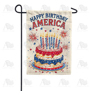 America Forever Happy Birthday America Garden Flag