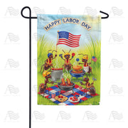 America Forever Happy Labor Day Garden Flag