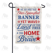 America Forever Star-Spangled Banner Garden Flag