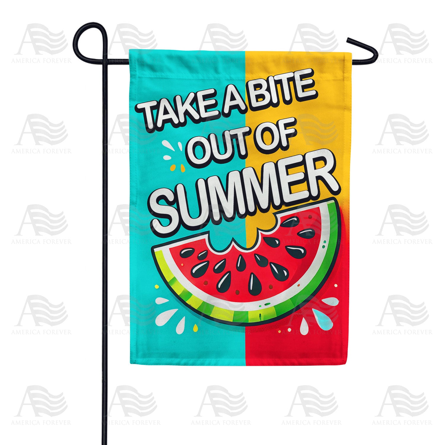 America Forever Take a Bite Summer Watermelon Garden Flag