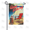 America Forever Gone Fishing Garden Flag