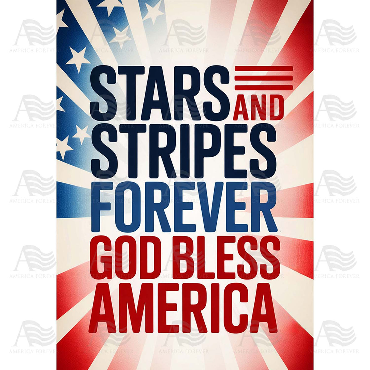Stars and Stripes Forever Patriotic Garden Flag