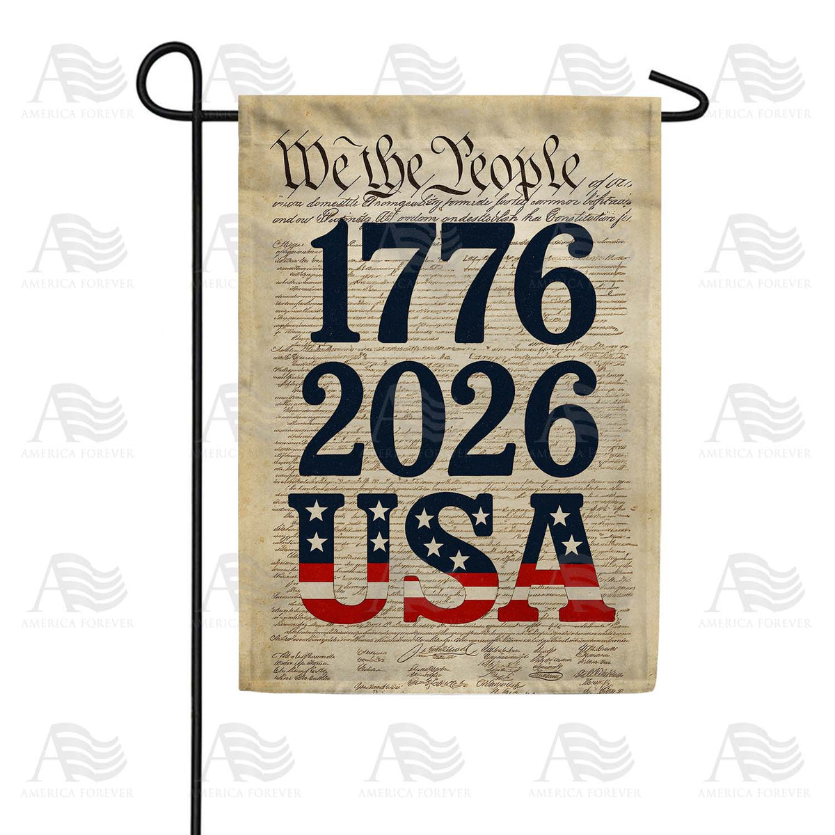 We the People 1776-2026 USA Garden Flag