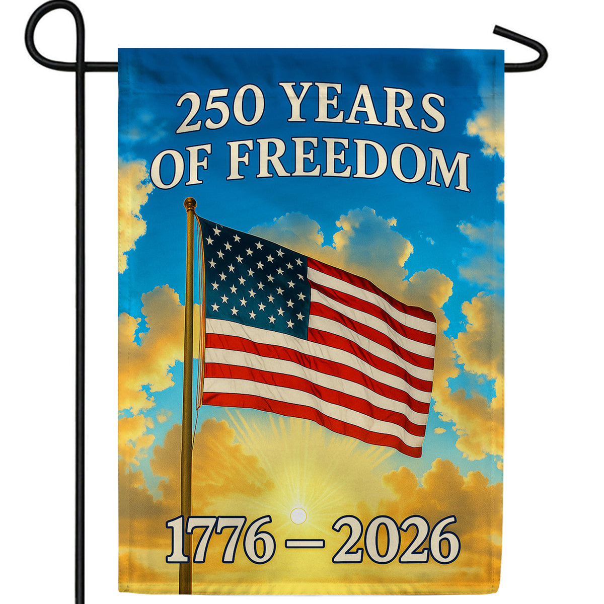 250 Years of Freedom Garden Flag