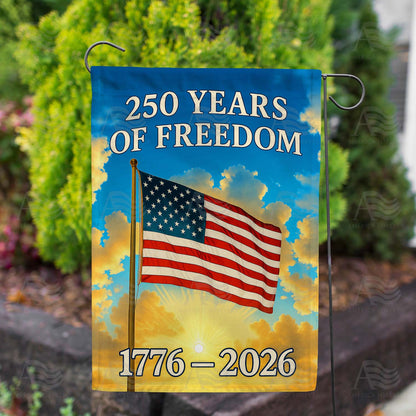 250 Years of Freedom Garden Flag