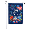America Forever Floral Fireworks Monogram Garden Flag