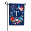 America Forever Floral Fireworks Monogram Garden Flag