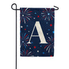 America Forever Patriotic Fireworks Monogram Garden Flag